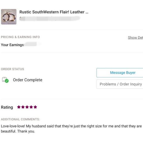 Rustic SouthWestern Flair! Leather + Jasper + Natural Howlite Hoop Earrings - Picture 7 of 7